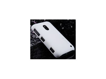 Nillkin Super Frosted érdes műanyag hátlaptok kijelzővédő fóliával Nokia Lumia 620-hoz fehér*