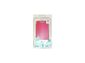 Rock Big oldalra nyíló bőrhatású City fliptok HTC Windows Phone 8S-hez pink*