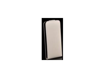 Telone Neo Slim lefelé nyíló szövetbevonatos fliptok HTC Desire X-hez fehér*