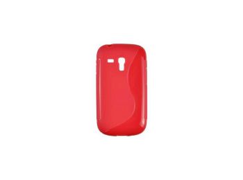 Telone Samsung i8190, i8200, Galaxy S3 mini szilikon tok piros S-Line*