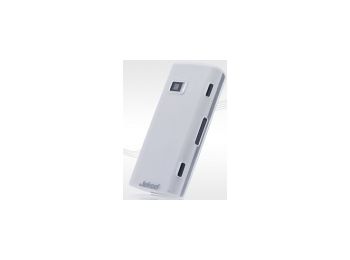 Jekod Protective szilikon tok kijelzővédő fóliával Nokia X6-hoz fehér*
