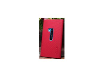 Nillkin Super Frosted érdes műanyag hátlaptok kijelzővédő fóliával Nokia Lumia 920-hoz piros*