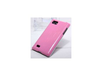 Nillkin Dynamic Colors fényes üvegszál hatású kemény műanyag hátlaptok kijelzővédő fóliával LG P880 Optimus 4X HD-hoz rózsaszín*
