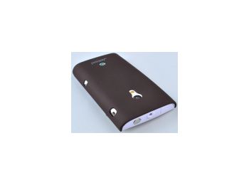 Jekod Super Cool hátlaptok kijelzővédő fóliával Sony Ericsson Xperia X10-hez barna*