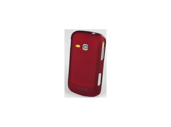 Jekod Super Cool műanyag hátlaptok kijelzővédő fóliával Samsung S6500 Galaxy mini 2-höz piros*