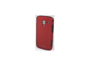Jekod Super Cool műanyag hátlaptok kijelzővédő fóliával Samsung i8160 Galaxy Ace 2-höz piros*