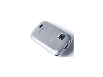 Jekod Protective szilikon tok kijelzővédő fóliával Samsung S5670 Galaxy Fit-hez fehér*