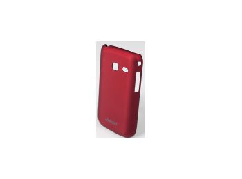 Jekod Super Cool hátlaptok kijelzővédő fóliával Samsung S6102 Galaxy Y Duos-hoz piros*