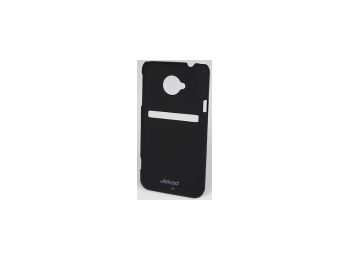 Jekod Super Cool műanyag hátlaptok kijelzővédő fóliával HTC Evo 4G LTE-hez fekete*