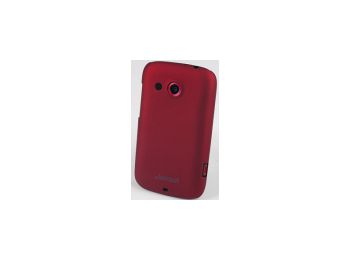 Jekod Super Cool műanyag hátlaptok kijelzővédő fóliával HTC Desire C-hez piros*