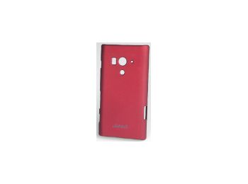 Jekod Super Cool hátlaptok kijelzővédő fóliával Sony LT26W Xperia Acro S-hez piros*