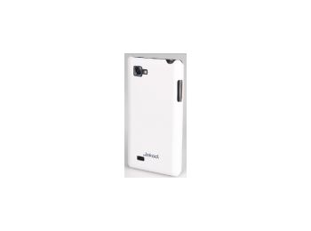 Jekod Super Cool matt műanyag hátlaptok kijelzővédő fóliával LG P880 Optimus 4X HD-hoz fehér*