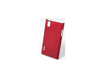 Jekod Super Cool hátlaptok kijelzővédő fóliával LG P940 Prada 3.0-hoz piros*