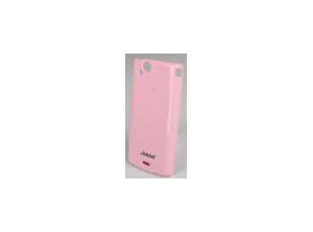 Jekod Shiny hátlaptok kijelzővédő fóliával Sony Ericsson X12 (LT15) Xperia Arc-hoz rózsaszín*