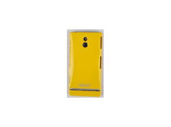 Jekod Shiny hátlaptok kijelzővédő fóliával Sony LT22 Xperia P-hez sárga*