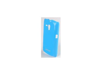 Jekod Shiny fényes műanyag hátlaptok kijelzővédő fóliával Sony MT25 Xperia Neo L-hez kék*