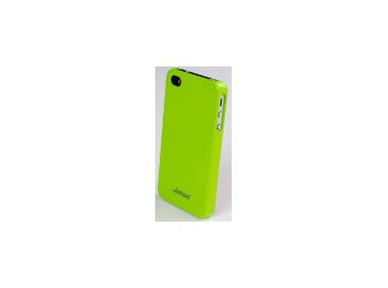 Jekod Shiny fényes műanyag hátlaptok kijelzővédő fóliával Apple iPhone 4,  4S-hez zöld*