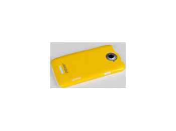 Jekod Shiny hátlaptok kijelzővédő fóliával HTC One X-hez sárga*