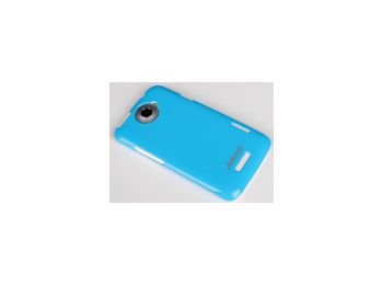 Jekod Shiny hátlaptok kijelzővédő fóliával HTC One X-hez kék*