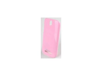 Jekod Shiny hátlaptok kijelzővédő fóliával HTC One ST-hez rózsaszín*