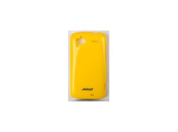 Jekod Shiny hátlaptok kijelzővédő fóliával HTC Sensation-höz sárga*