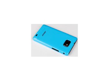 Jekod Shiny hátlaptok kijelzővédő fóliával Samsung i9100, i9105, Galaxy S2-höz kék*