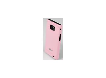 Jekod Shiny hátlaptok kijelzővédő fóliával Samsung i9100, i9105, Galaxy S2-höz rózsaszín*