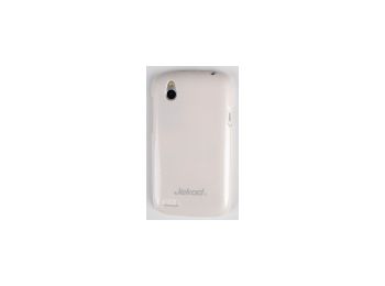 Jekod Shiny fényes műanyag hátlaptok kijelzővédő fóliával HTC Desire V-hez fehér*